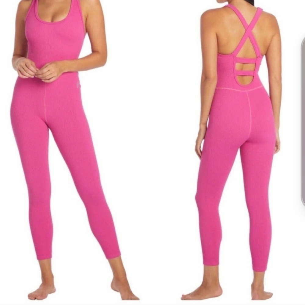 Pink Free People Free Throw Onesie in Size XL